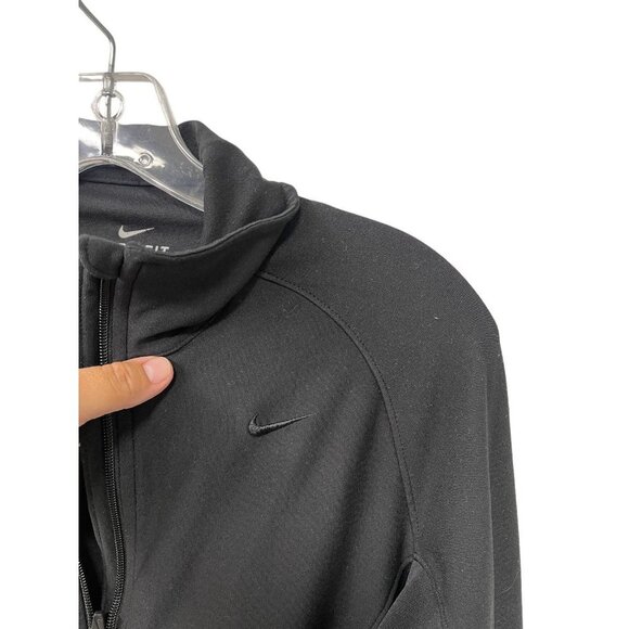 Nike Women’s Running Shirt JacketGym Workout Zip Size M Dri-Fit Excellent - Picture 3 of 6